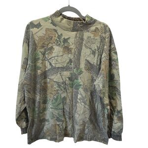 Duxbak Realtree Camo Long Sleeve Shirt Large Hunting Outdoor Mossy Oak Style